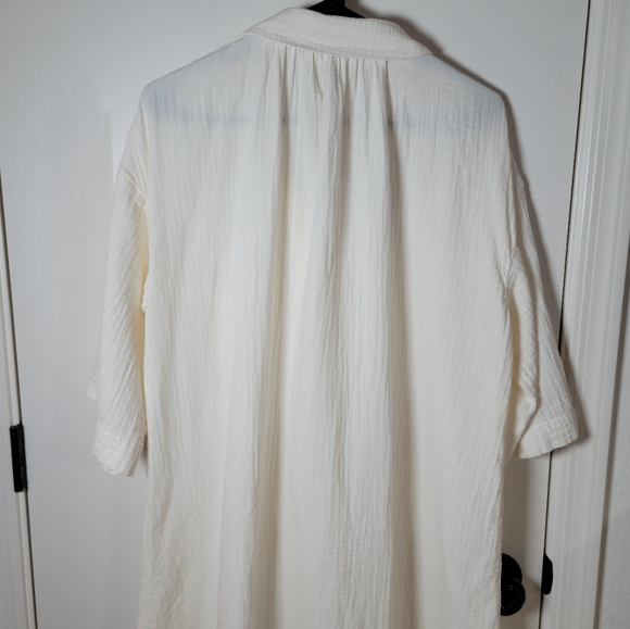 Madewell Lightestspun Cover-Up Maxi Shirtdress | 100% Cotton | Size Medium - Picture 9 of 10